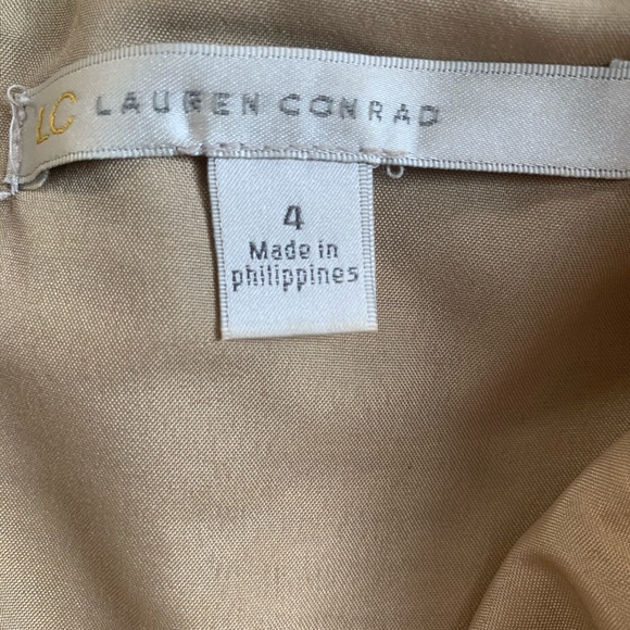 Gold Lauren Conrad Dress 4 - Picture 4 of 4